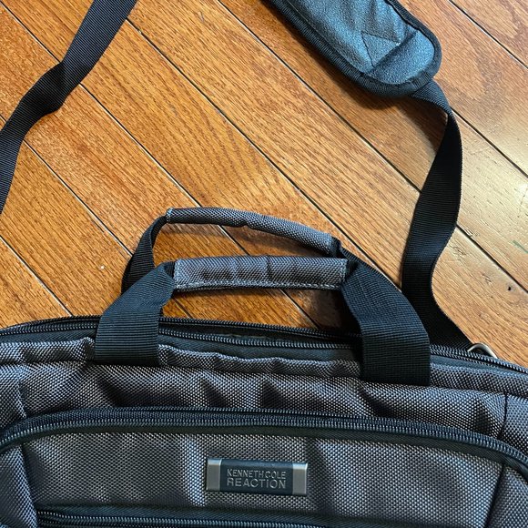 Kenneth Cole Reaction Laptop Bag - Charcoal Gray - Picture 2 of 6